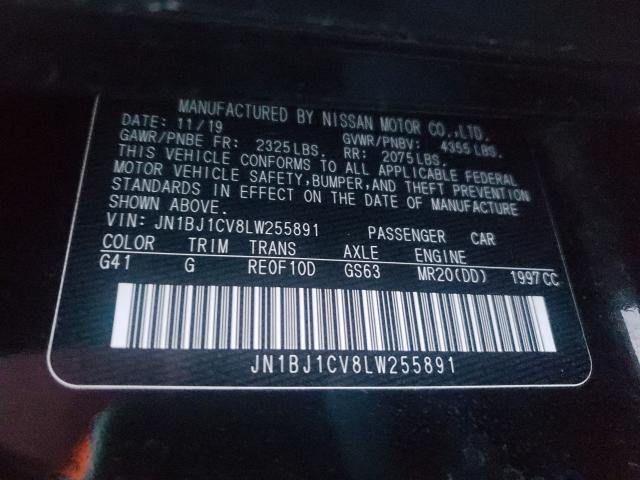 2020 NISSAN ROGUE SPOR JN1BJ1CV8LW255891