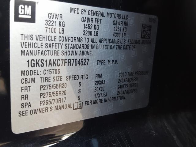 2015 GMC YUKON SLE 1GKS1AKC7FR704627