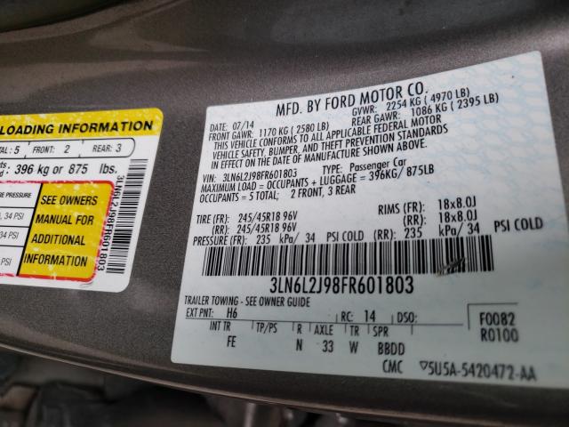 2015 LINCOLN MKZ 3LN6L2J98FR601803