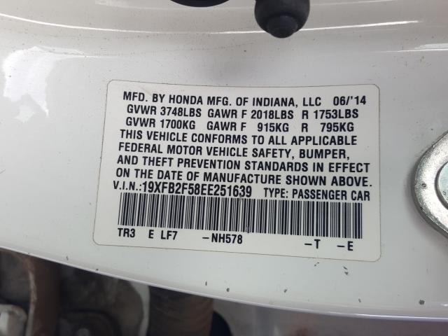 2014 HONDA CIVIC LX - 19XFB2F58EE251639