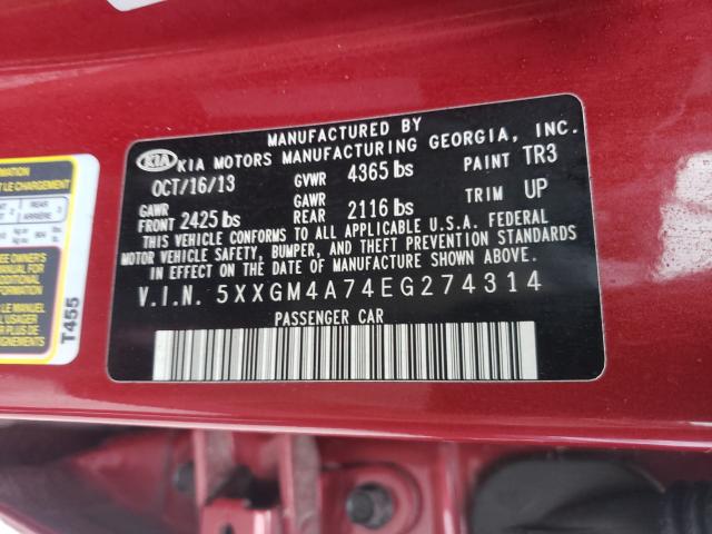 2014 KIA OPTIMA LX 5XXGM4A74EG274314