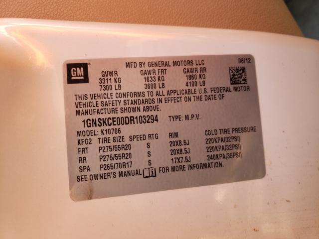 2013 CHEVROLET TAHOE K150 1GNSKCE00DR103294
