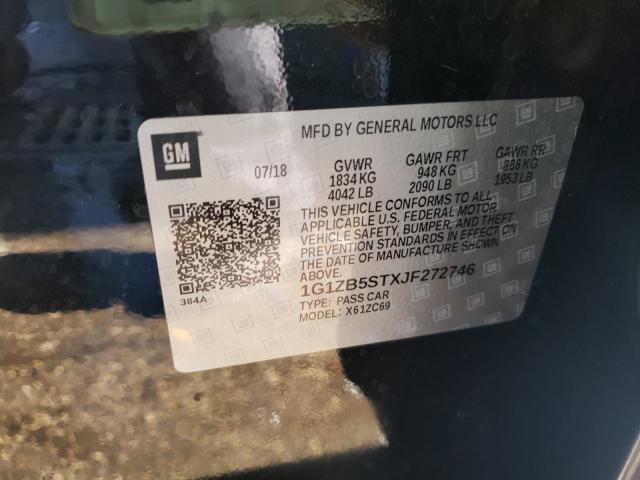 2018 CHEVROLET MALIBU L 1G1ZB5STXJF272746