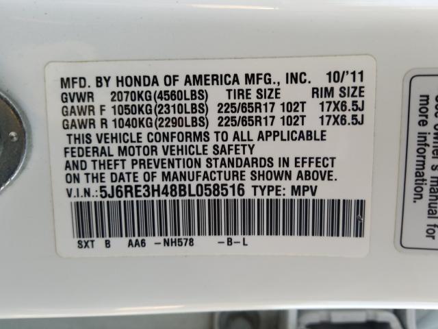 2011 HONDA CR-V SE 5J6RE3H48BL058516