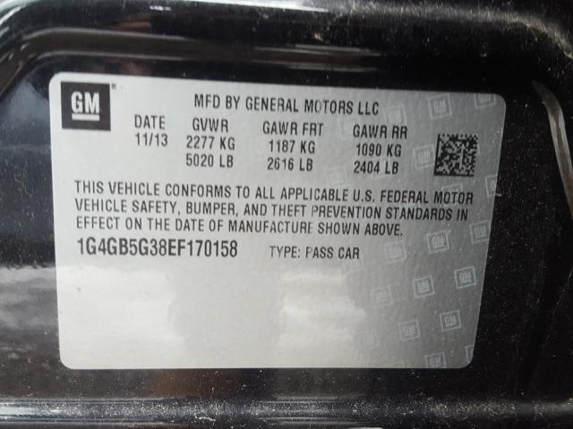 2014 BUICK LACROSSE 1G4GB5G38EF170158