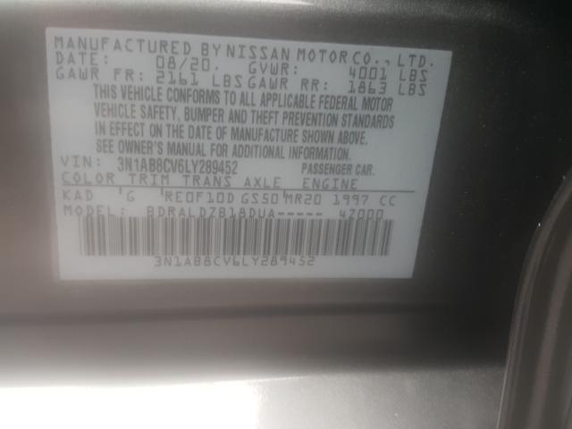 2020 NISSAN SENTRA SV 3N1AB8CV6LY289452