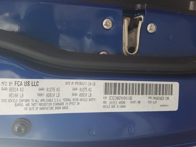 2019 CHRYSLER 300 S 2C3CCABG7KH541182