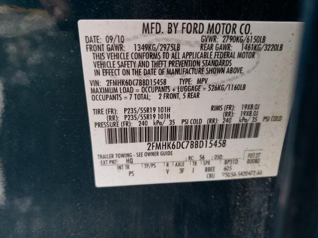 2011 FORD FLEX LIMIT 2FMHK6DC7BBD15458