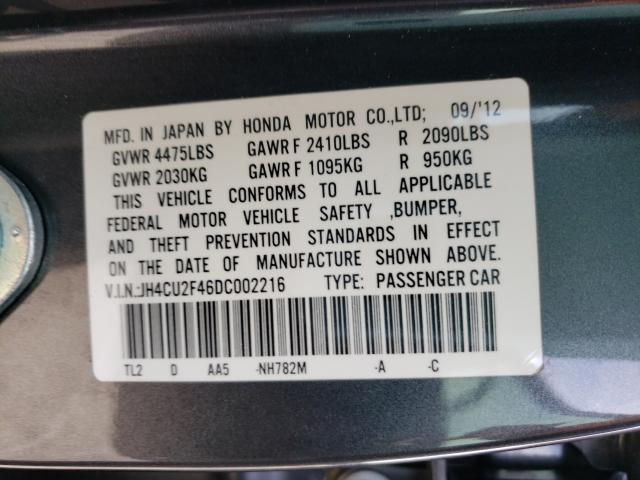 2013 ACURA TSX JH4CU2F46DC002216