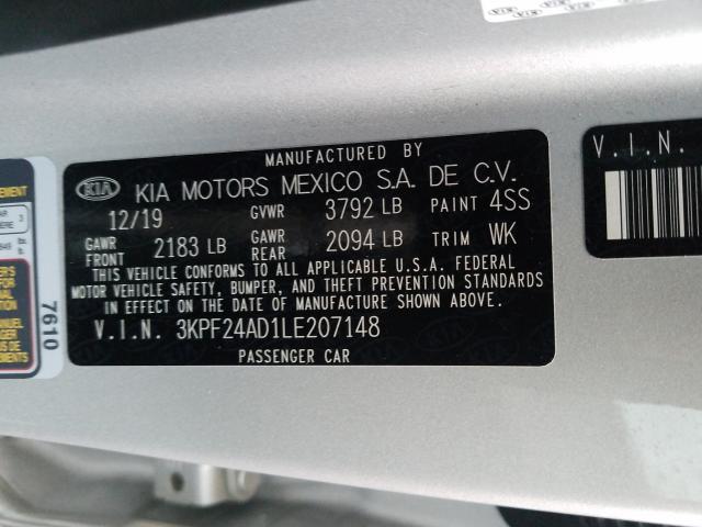 2020 KIA FORTE FE - 3KPF24AD1LE207148