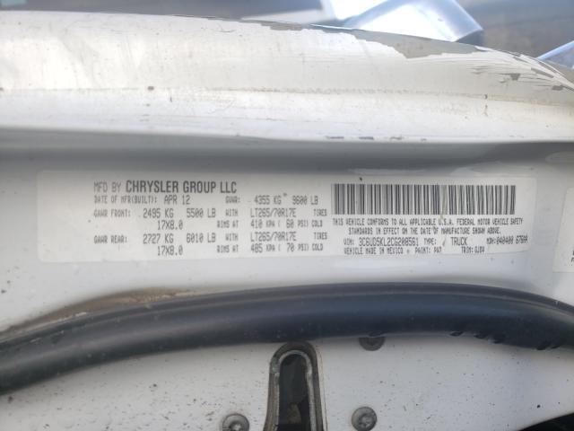 2012 DODGE RAM 2500 L 3C6UD5KL2CG208561