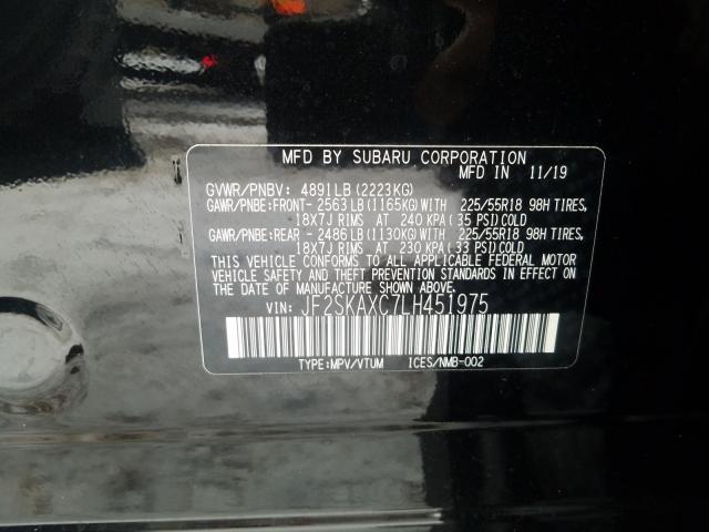2020 SUBARU FORESTER T JF2SKAXC7LH451975