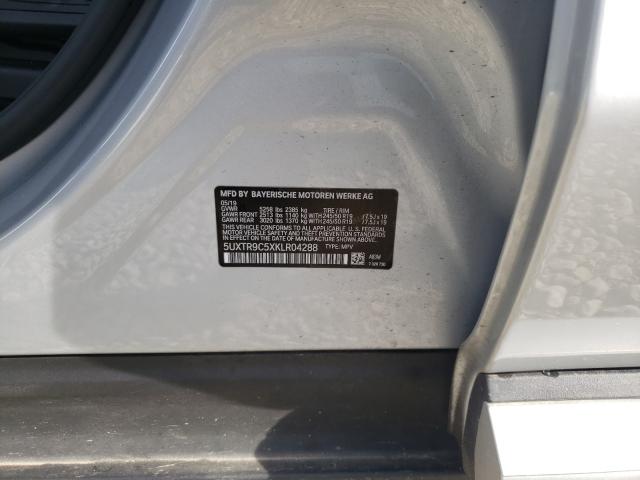 2019 BMW X3 XDRIVE3 5UXTR9C5XKLR04288