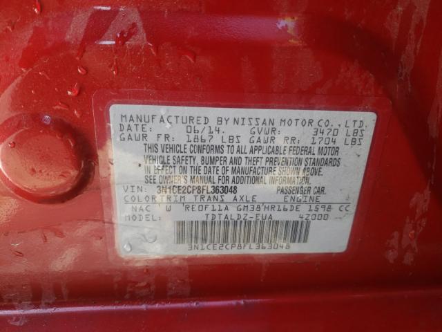 2015 NISSAN VERSA NOTE 3N1CE2CP8FL363048