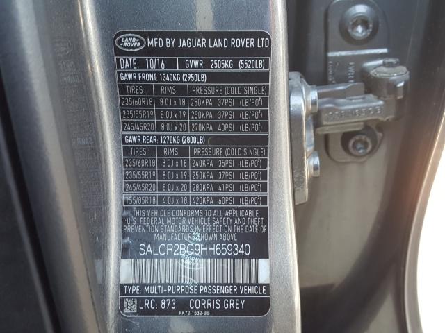 2017 LAND ROVER DISCOVERY SALCR2BG9HH659340
