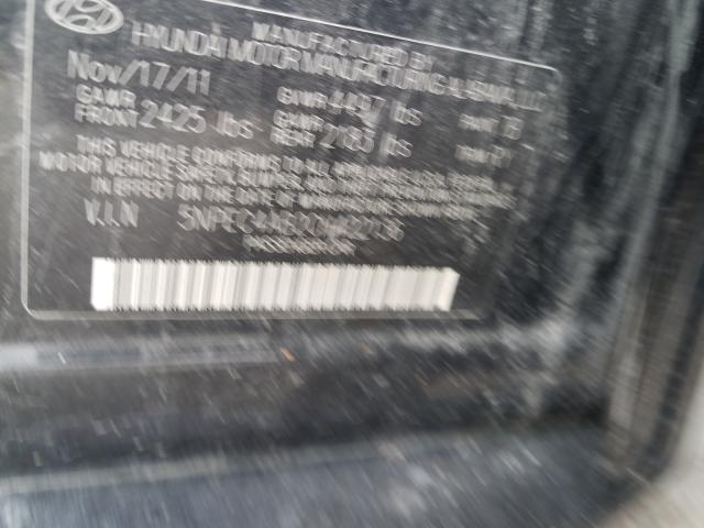 2012 HYUNDAI SONATA SE 5NPEC4AB2CH422136