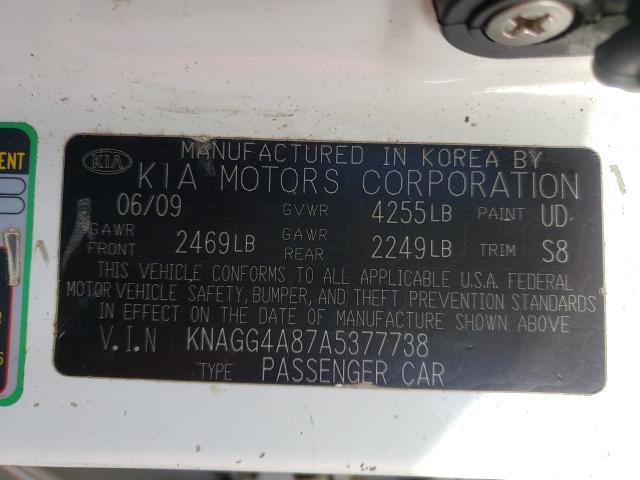 2010 KIA OPTIMA LX KNAGG4A87A5377738