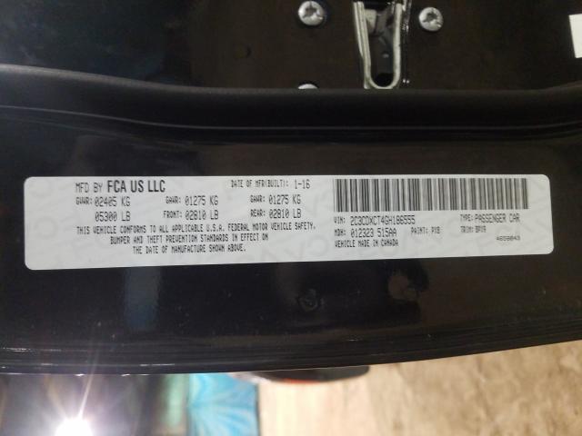 2016 DODGE CHARGER 2C3CDXCT4GH186555