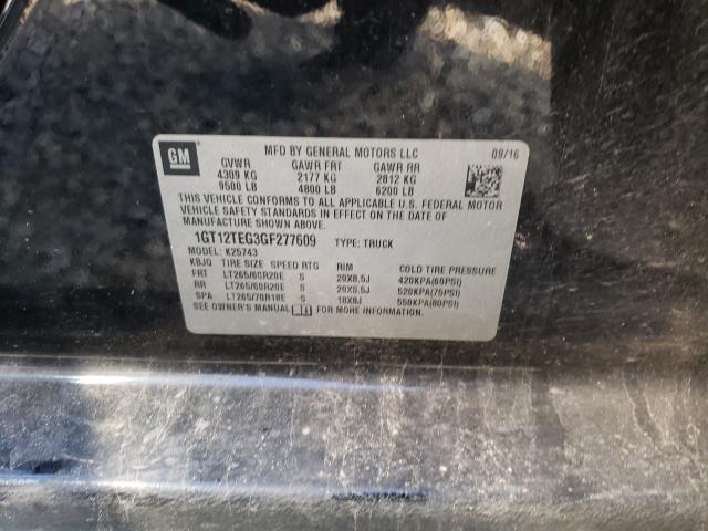 2016 GMC SIERRA K25 1GT12TEG3GF277609
