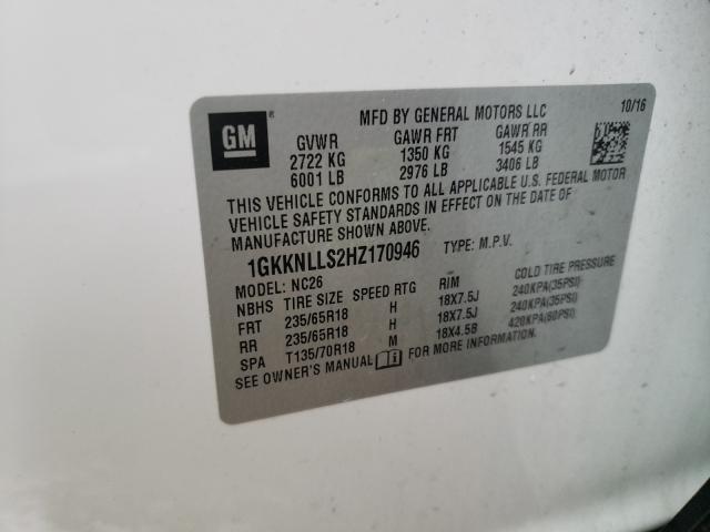 2017 GMC ACADIA SLE 1GKKNLLS2HZ170946