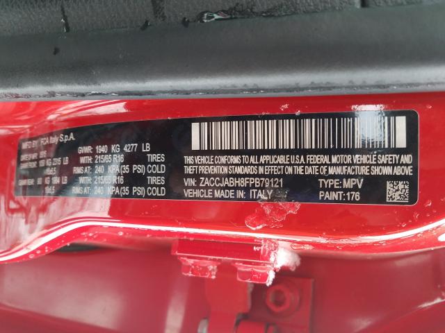 2015 JEEP RENEGADE L ZACCJABH8FPB79121