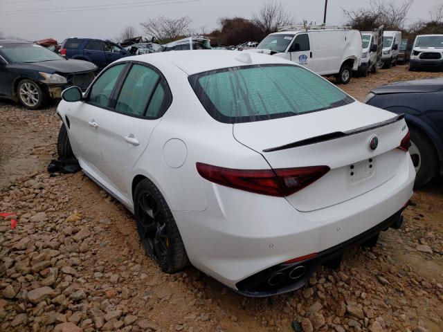 2017 ALFA ROMEO GIULIA QUA ZARFAEAV6H7560225