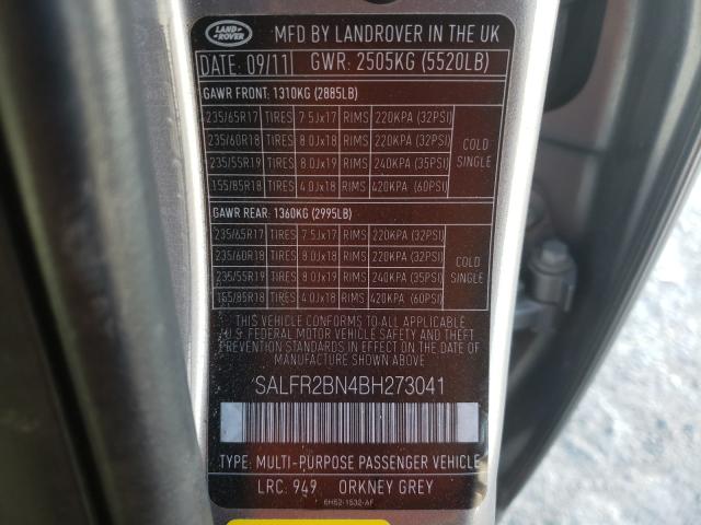2011 LAND ROVER LR2 HSE SALFR2BN4BH273041