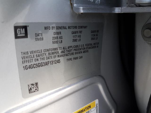 2010 BUICK LACROSSE C 1G4GC5GG3AF131245