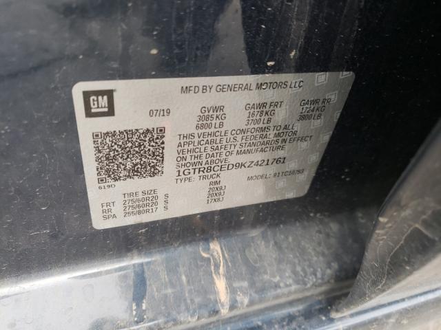2019 GMC SIERRA C15 1GTR8CED9KZ421761