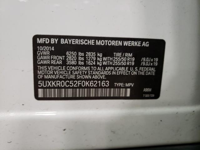 2015 BMW X5 XDRIVE3 5UXKR0C52F0K62163