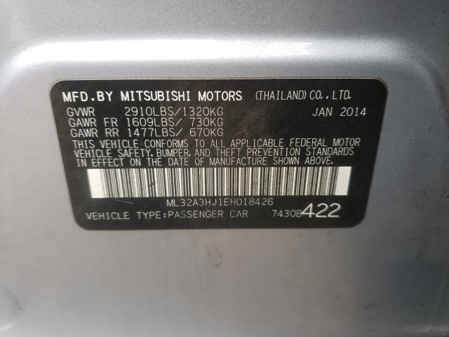 2014 MITSUBISHI MIRAGE DE ML32A3HJ1EH018426