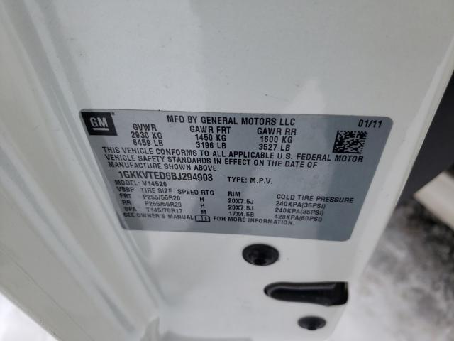 2011 GMC ACADIA DEN 1GKKVTED6BJ294903