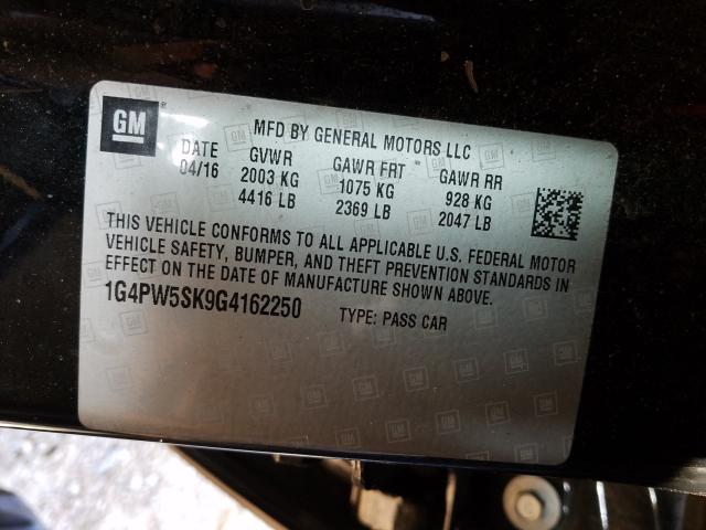 2016 BUICK VERANO SPO 1G4PW5SK9G4162250