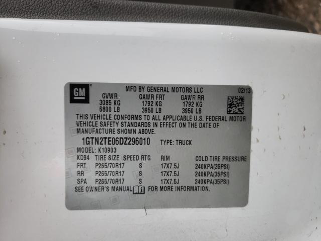 2013 GMC SIERRA K15 1GTN2TE06DZ296010