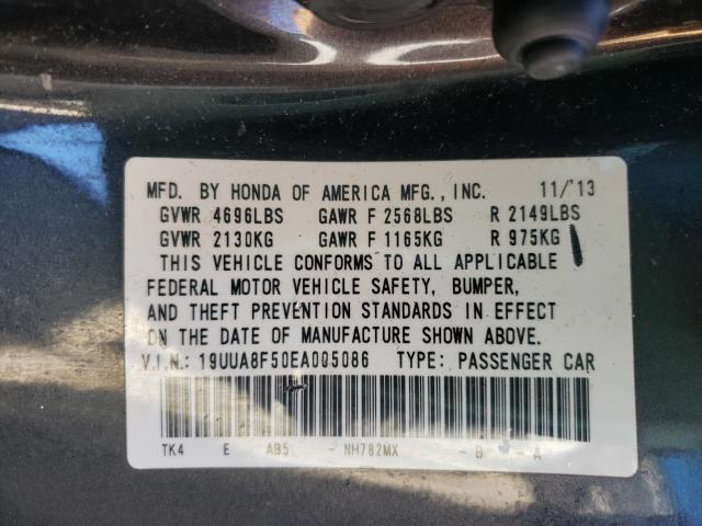 2014 ACURA TL TECH 19UUA8F50EA005086