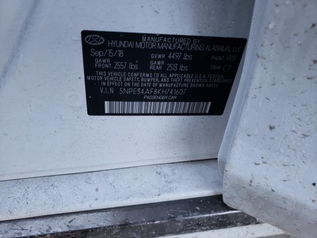 2019 HYUNDAI SONATA LIM 5NPE34AF8KH741607