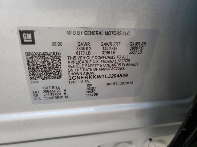 2020 CHEVROLET TRAVERSE P 1GNERKKW1LJ294829