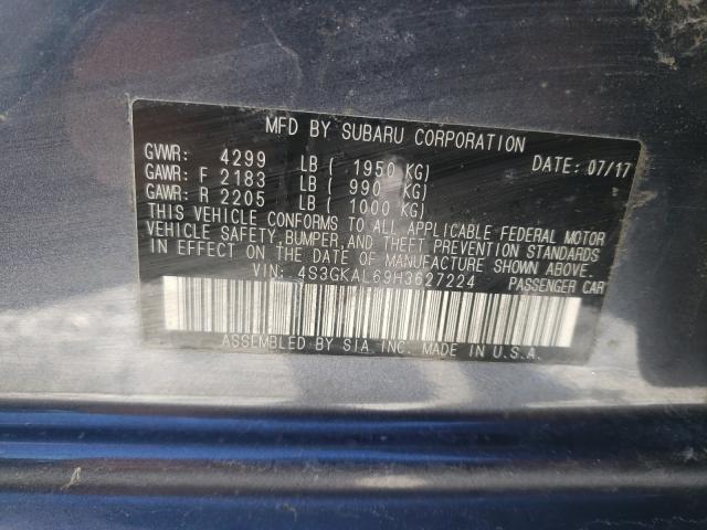 2017 SUBARU IMPREZA SP 4S3GKAL69H3627224