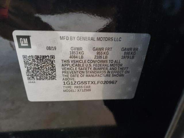 2020 CHEVROLET MALIBU RS 1G1ZG5STXLF020967