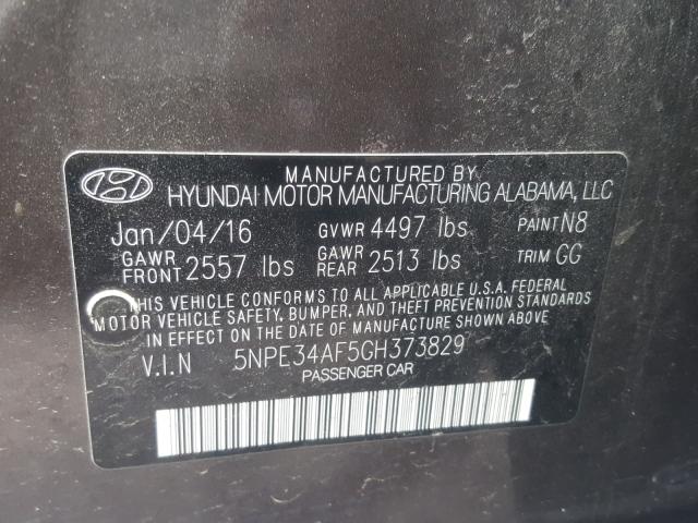 2016 HYUNDAI SONATA 5NPE34AF5GH373829