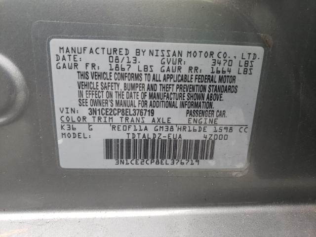 2014 NISSAN VERSA NOTE 3N1CE2CP8EL376719