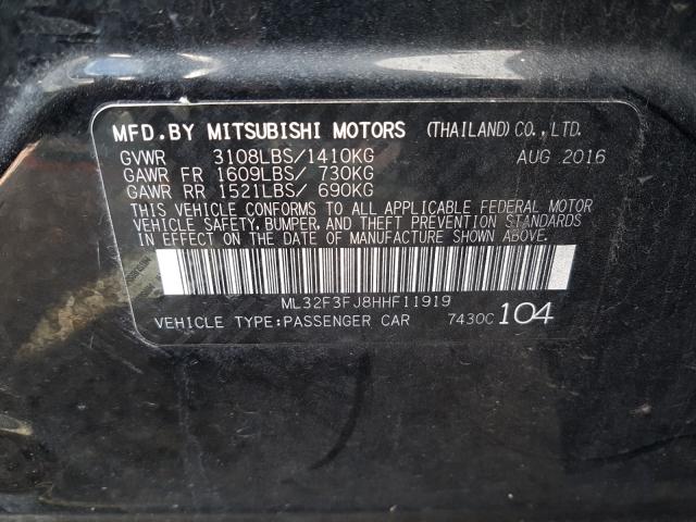 2017 MITSUBISHI MIRAGE G4 ML32F3FJ8HHF11919