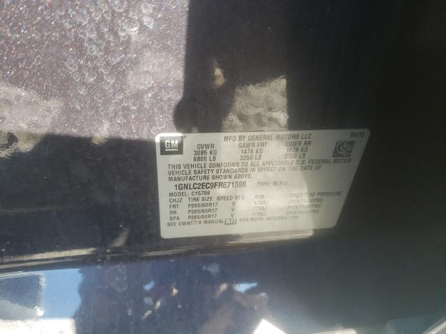 2015 CHEVROLET TAHOE 1GNLC2EC9FR671388
