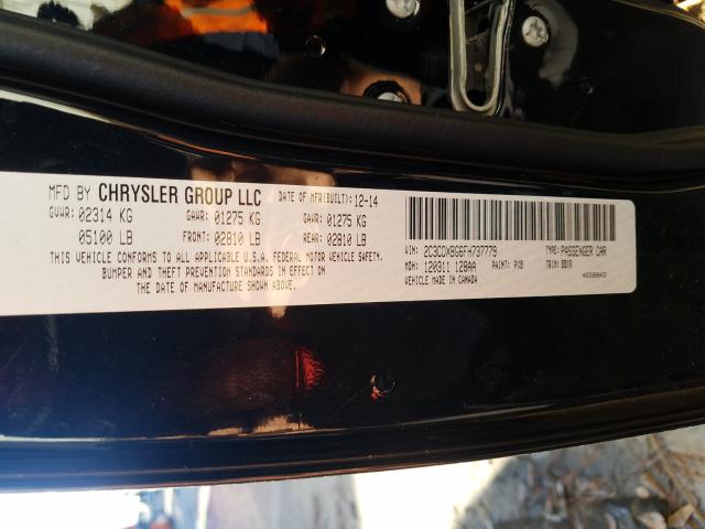 2015 DODGE CHARGER SE 2C3CDXBG6FH737779