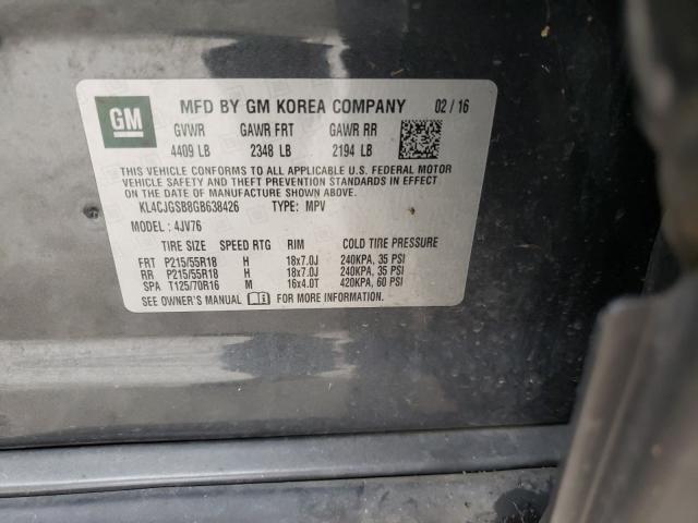 2016 BUICK ENCORE KL4CJGSB8GB638426