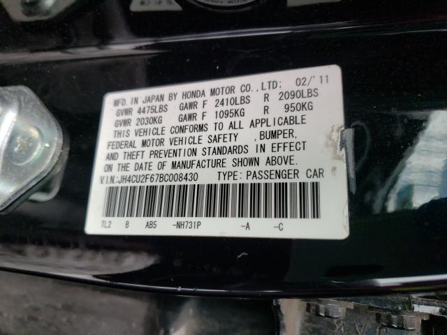 2011 ACURA TSX JH4CU2F67BC008430