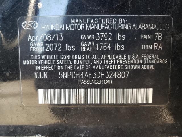 2013 HYUNDAI ELANTRA GL 5NPDH4AE3DH324807