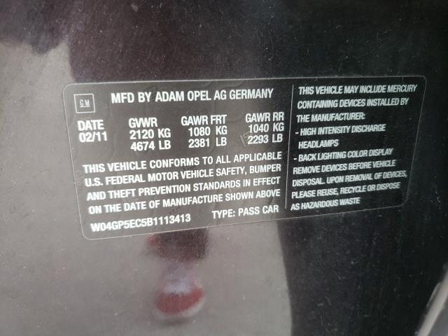2011 BUICK REGAL CXL W04GP5EC5B1113413