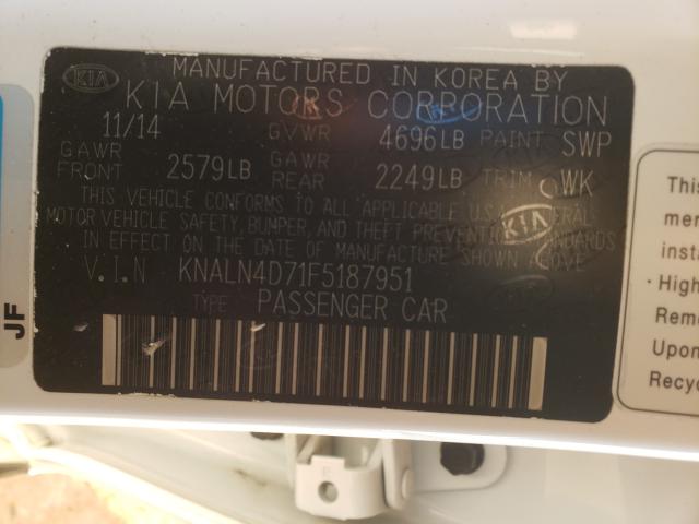 2015 KIA CADENZA PR KNALN4D71F5187951