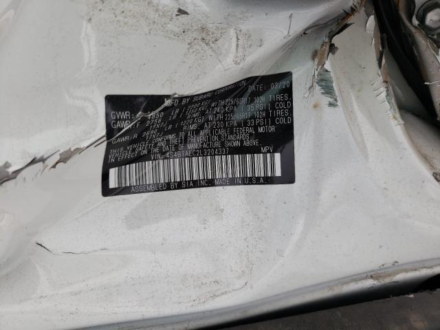 2020 SUBARU OUTBACK PR 4S4BTAEC2L3204337